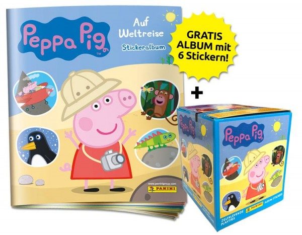 Peppa Pig Stickerkollektion - Auf Weltreise - Box-Bundle