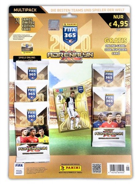 Panini FIFA 365 Adrenalyn XL 2020 Kollektion – Multipack