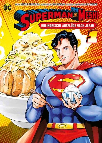 Superman vs. Meshi Manga Cover