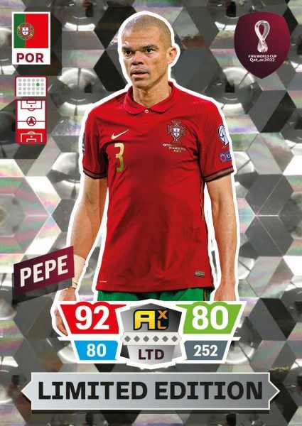 Panini FIFA World Cup Qatar 2022 Adrenalyn XL - Limited Edition Card - Pepe
