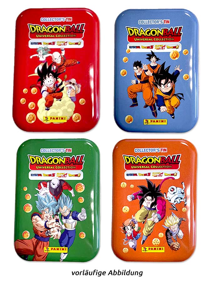 Dragon Ball Universal Trading Cards - Pocket Tin in 4 Farben