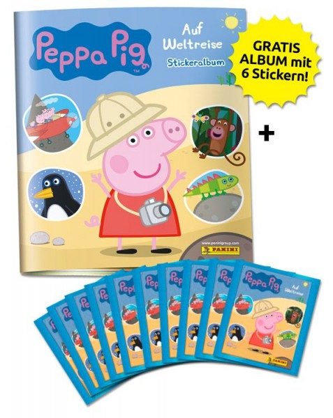 Peppa Pig Stickerkollektion - Auf Weltreise - Schnupperbundle