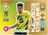 Panini FIFA 365 Adrenalyn XL 2021 Kollektion – LE-Card Jadon Sancho Vorne