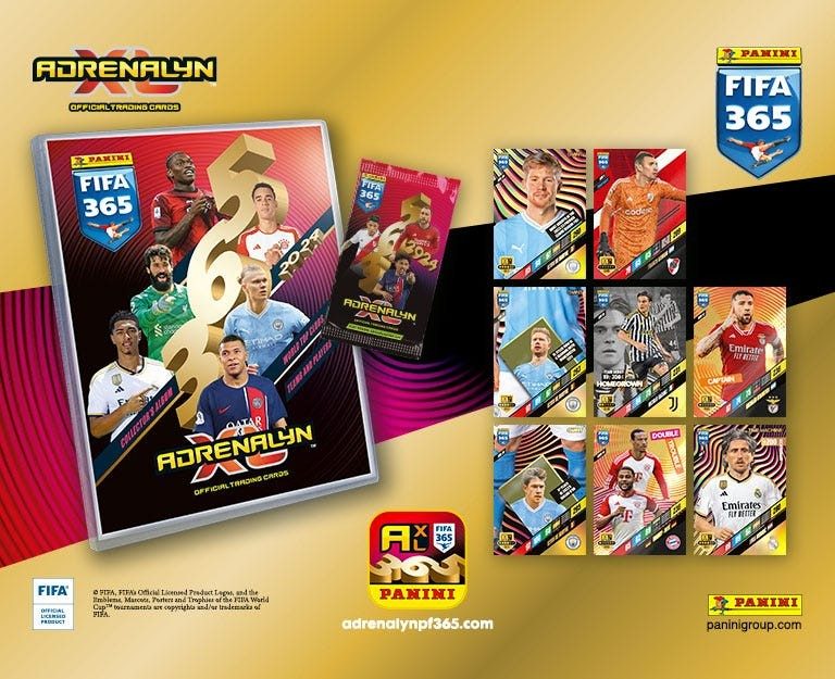 Panini FIFA 365 2024 Adrenalyn XL - Boîte de 24 pochettes, Stickerpoint