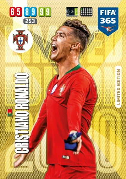 Panini FIFA 365 Adrenalyn XL 2020 Kollektion – LE-Card Cristiano Ronaldo