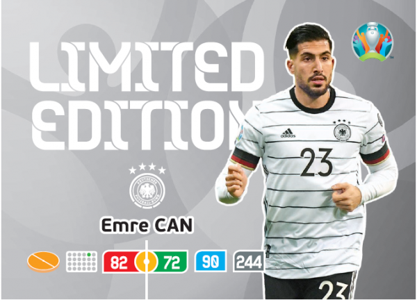 UEFA Euro 2020 Adrenalyn XL Limited Edition Card Emre Can