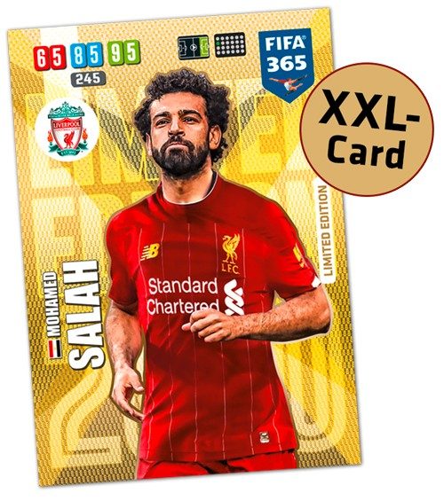 Panini FIFA 365 Adrenalyn XL 2020 Kollektion – XXL LE-Card Mohamed Salah