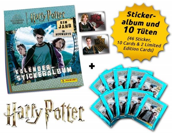 Harry Potter - Ein Jahr in Hogwarts - Sticker & Cards - Erstklässler-Bundle