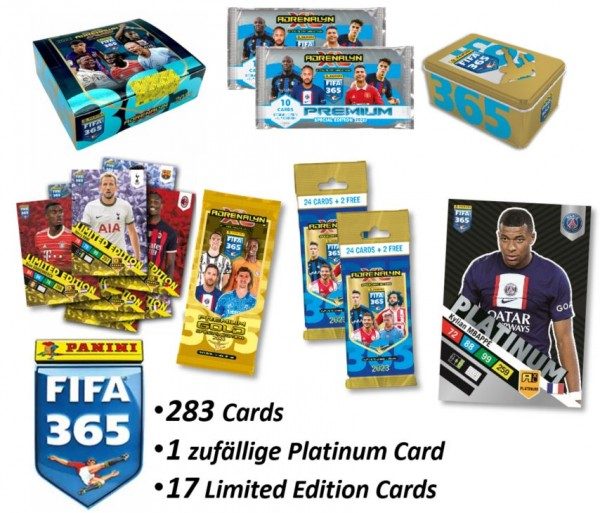 Panini FIFA 365 Adrenalyn XL 2023 Kollektion - Platinum Box Bundle