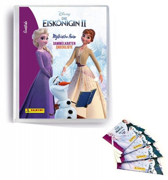 Disney Die Eiskönigin 2 - Mythische Reise Trading Cards - Sammelordner mit 4 Packs