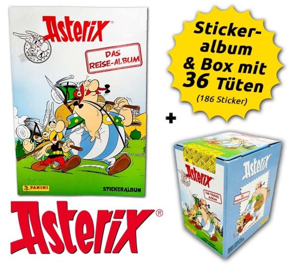Asterix - das Reisealbum - Stickerkollektion - Box-Bundle