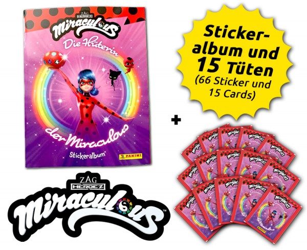 Miraculous Sticker & Cards - Die Hüterin der Miraculous - Schnupperbundle