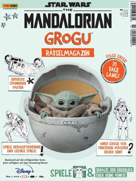 Star Wars Rätselmagazin - The Mandalorian Grogu Cover