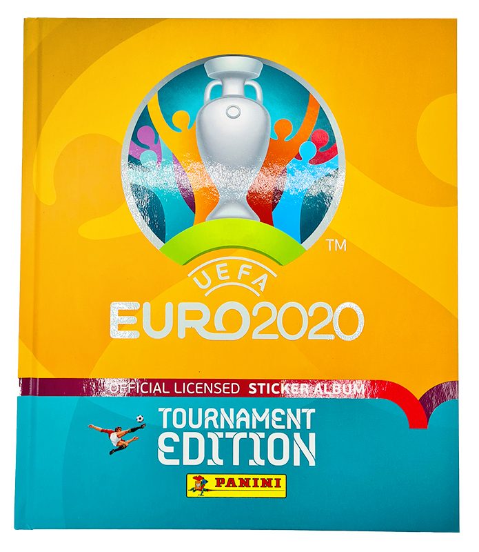 Panini EURO EM 2020 Tournament Edition Display Hardcover Komplett Set Tüten 