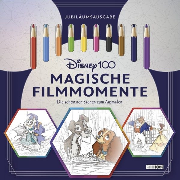 Disney 100  Magische Filmmomente - Die schönsten Szenen zum Ausmalen Cover