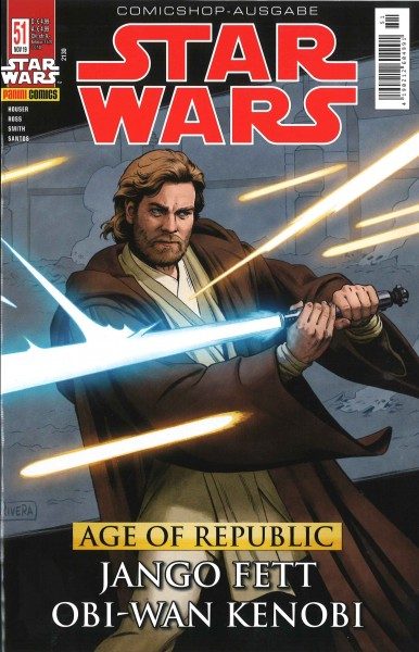 Star Wars 51 - Age of Republic - Jango Fett & Obi-Wan Kenobi - Comicshop Ausgabe Cover