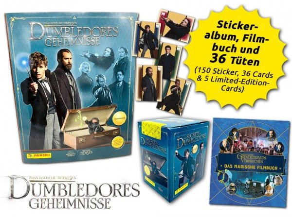 Phantastische Tierwesen - Dumbledores Geheimnisse - Sticker & Cards - Film-Bundle Inhaltsübersicht