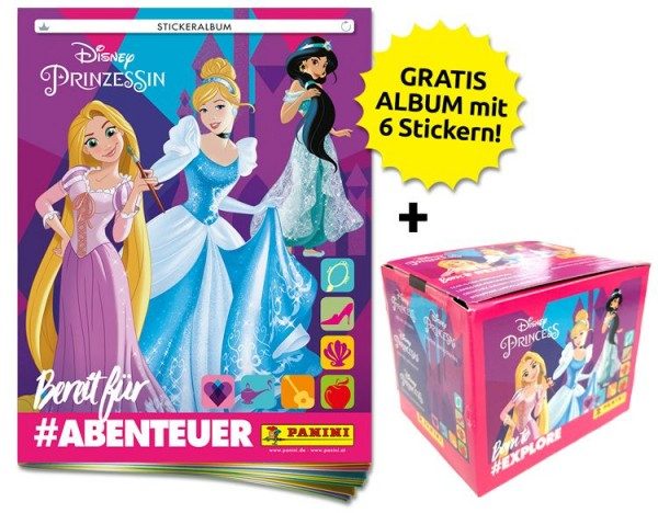 Disney Prinzessinnen - Bereit für Abenteuer Stickerkollektion - Sticker-Starter-Bundle