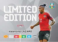 UEFA Euro 2020 Adrenalyn XL Limited Edition Card Valentino Lazaro