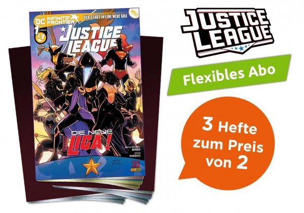 3 für 2 - Flexibles Abo - Justice League Heft