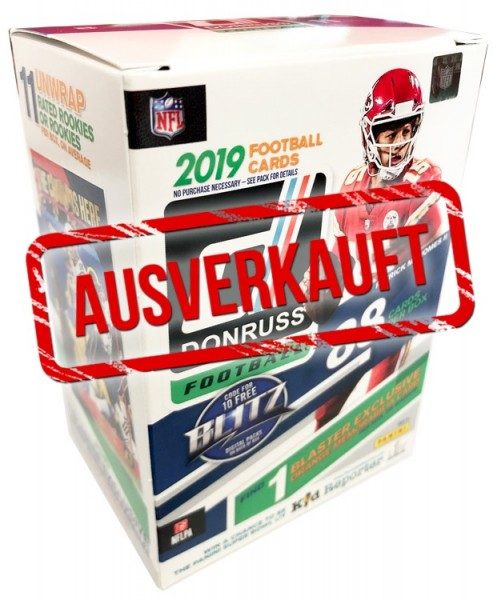 NFL 2019 Donruss Football Trading Cards - Blasterbox ausverkauft