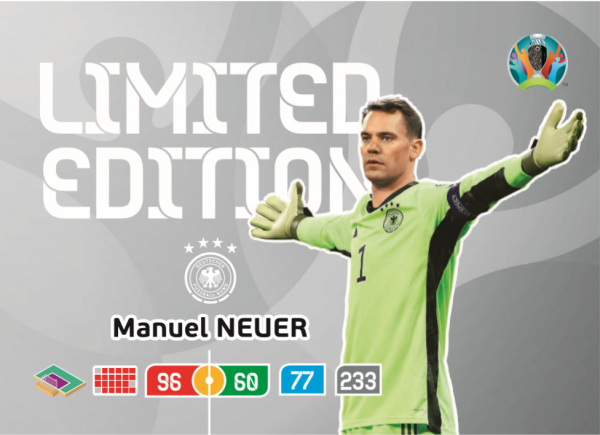 Manuel Neuer Euro 2020 Trading Cards Limited Edition 