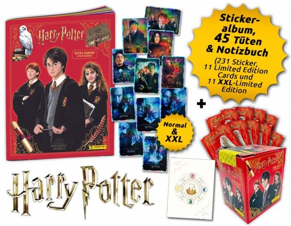 Harry Potter Anthology - Stickerkollektion - Potter-Bundle mit Notizbuch und vielen Limited Edition Cards
