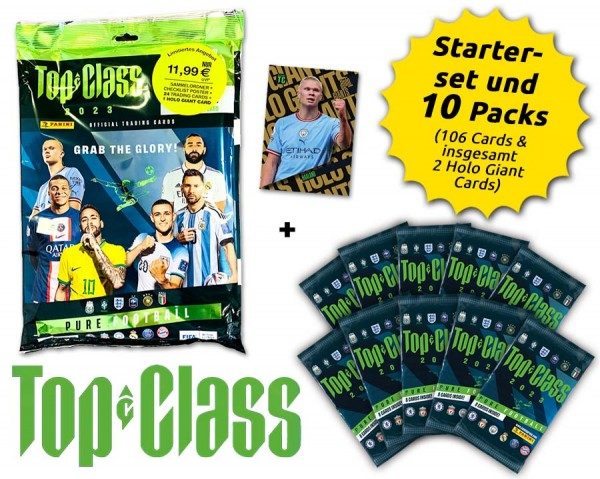 Panini Top Class 2023 Kollektion - Schnupperbundle mit 2 Holo Giant Cards