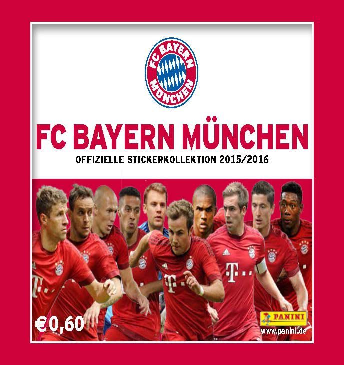 FC Bayern München Stickerkollektion 2015/16-10 Tüten Panini 