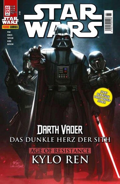 Star Wars 65: Das dunkle Herz der Sith 1 & Age of Resistance - Kylo Ren - Kiosk-Ausgabe Cover