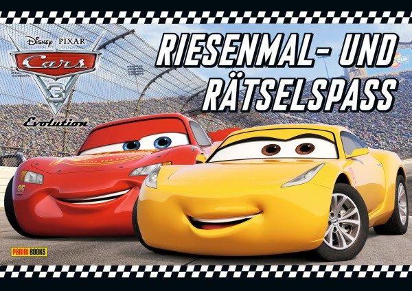 Disney Cars 3 - Riesenmal- und Rätselspaß - Cover