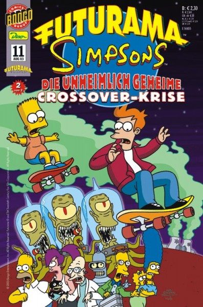 Futurama Comics 11 - Futurama/Simpsons 2 - Die unheimlich geheime Crossover-Krise