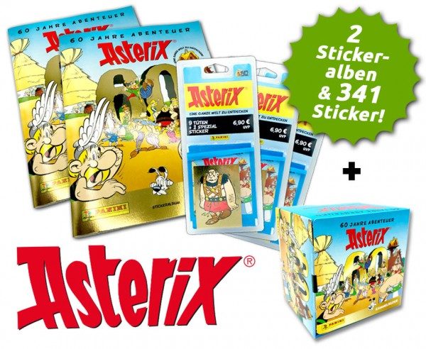 Asterix - 60 Jahre Abenteuer - Stickerkollektion - Familienzeit-Bundle
