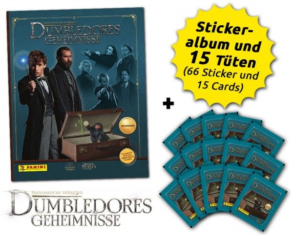Phantastische Tierwesen - Dumbledores Geheimnisse - Sticker  & Cards - Starterbundle