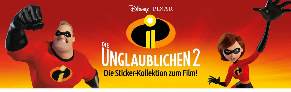 Panini Die Unglaublichen 2 100 Sticker 20 Tüten Serie 2 Sammelalbum
