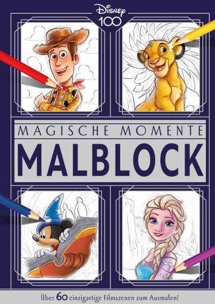 Disney 100 - Magische Momente Malblock - Cover