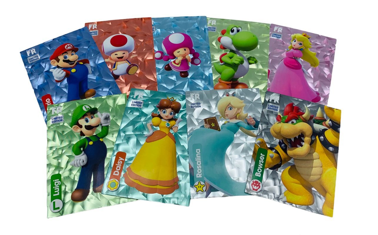 Super Mario Trading Cards - alle 9 Limited Edition Cards