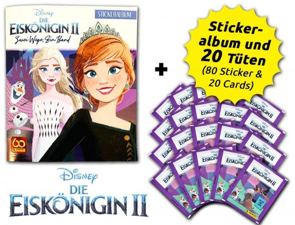 Disney - Die Eiskönigin 2 - Zwei Wege, Ein Band - Sticker und Cards - Sammelbundle