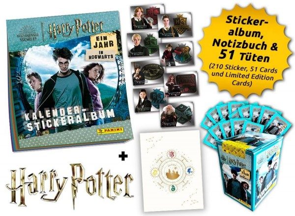 Harry Potter Ein Jahr in Hogwarts - Sticker & Cards - Hogwarts-Bundle