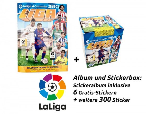 Panini La Liga 2020/21 Stickerkollektion - Box-Bundle