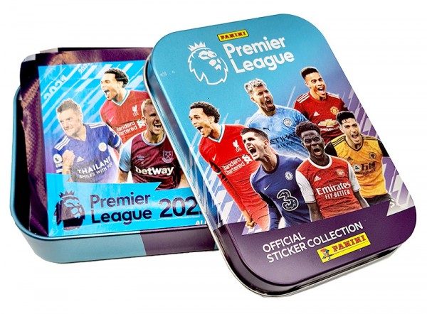Premier League 2021 Stickerkollektion – Pocket-Tin