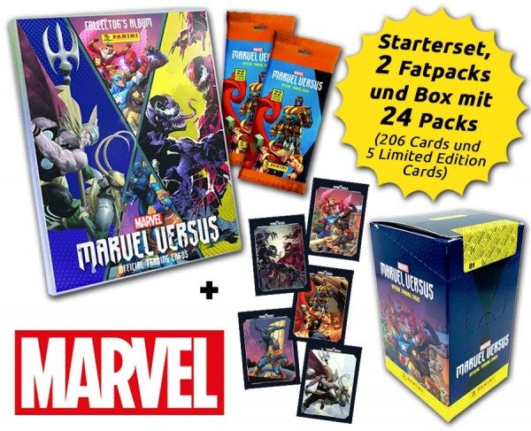 Marvel Versus Trading Cards - Mega Bundle Inhalt mit Limited Edition Cards