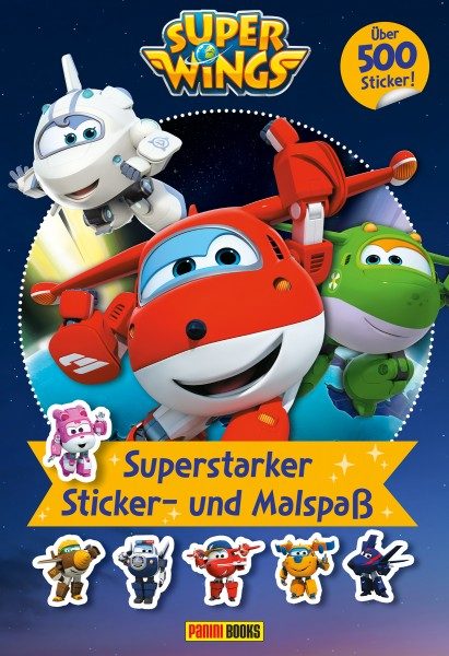 Super Wings - Superstarker Sticker- und Malspaß Cover