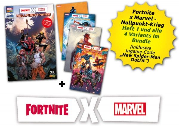 Fortnite x Marvel - Nullpunkt-Krieg 1 - Variant-Bundle (inklusive Ingame-Code)