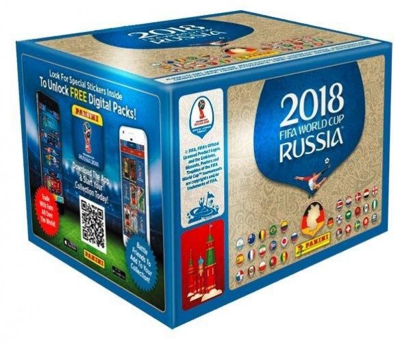 2018 FIFA World Cup Russia Stickerkollektion – Box mit 100 Tüten