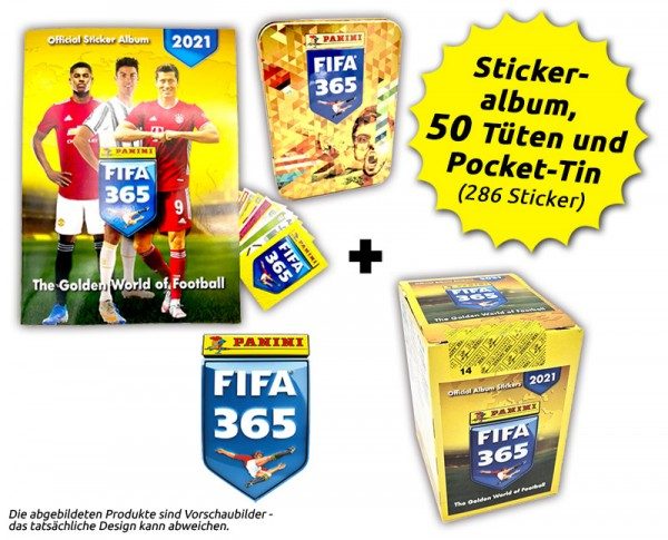 Panini FIFA 365 Stickerkollektion 2021 - Tin-Box-Bundle