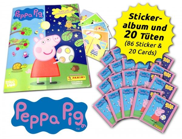 Peppa Pig - Spiele mit Gegensätzen - Sticker & Cards - Sammelbundle