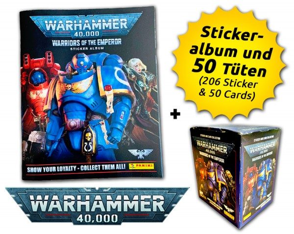 Warhammer 40.000 - Warriors of the Emperor Sticker & Cards - Box Bundle