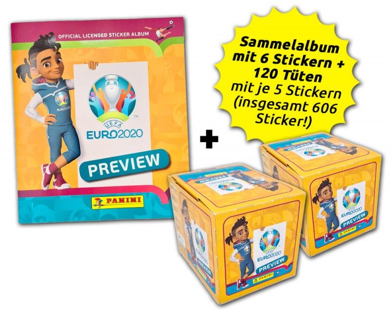 Panini EURO 2020 Preview Sticker zum aussuchen deutsche Ausgabe 