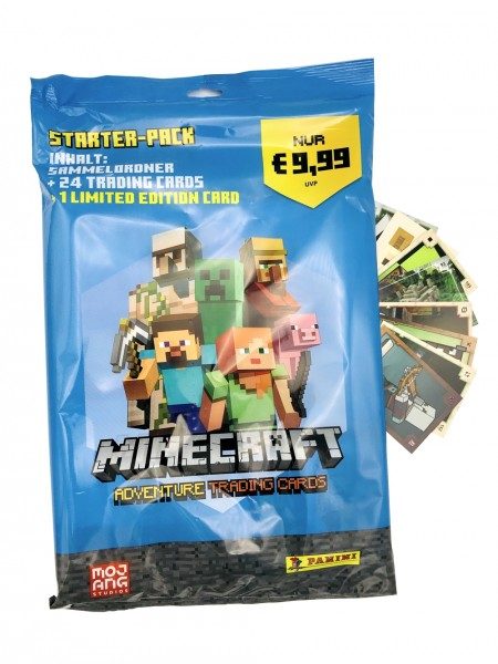 Minecraft Adventure Trading Cards - Starterset mit 24 Packs und 1 Limited Edition Card -